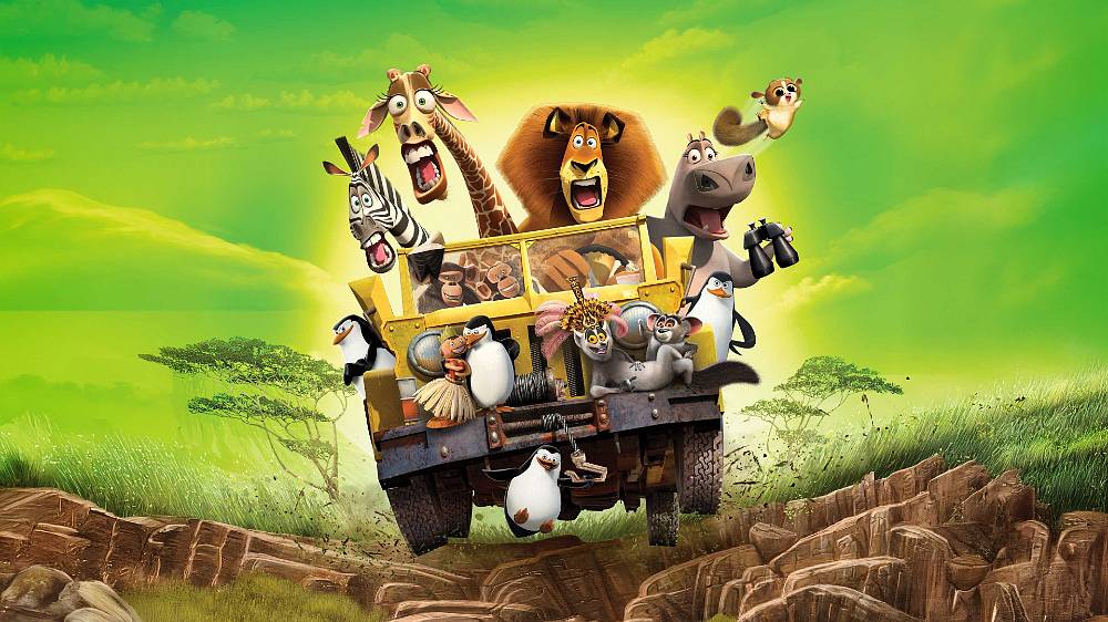 Madagaskar 2: Útěk do Afriky (2008).
Trosky letadla zaklíněné v koruně obřího baobabu se stanou klíčovou součástí geniálního únikového plánu. S tučňáky se na cestu domů vydávají i lev Alex, zebra Marty, hrošice Glorie, žirafák Melman a šimpanzi Phil s Masonem. Doprovázejí je král Julián, pobočník Maurice a capart Mort, kteří chtějí poznat, jak to v tom civilizovaném světě chodí. Start letadla proběhne hladce, nejdřív ale vynechá jeden motor, pak druhý a neovladatelné letadlo se řítí k zemi. A ne k ledajaké zemi. Rozmazlení hrdinové přistanou uprostřed nejdivočejší africké divočiny, kde na každého z nich čeká vlastní příběh.