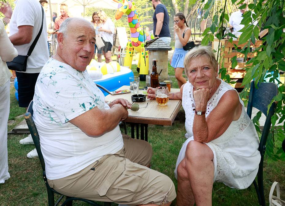 Jaroslava Obermaierová na party Divadla Broadway
