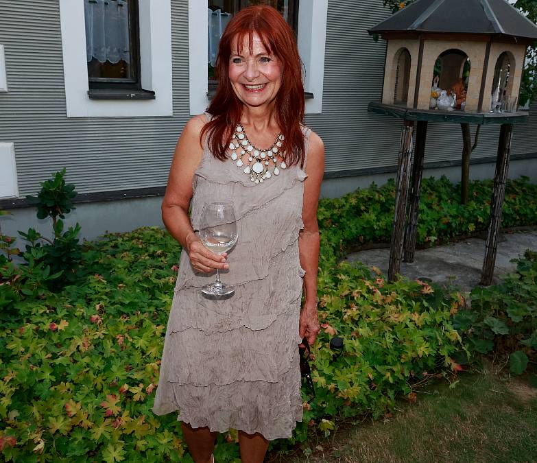 Ljuba Krbová na party Divadla Broadway