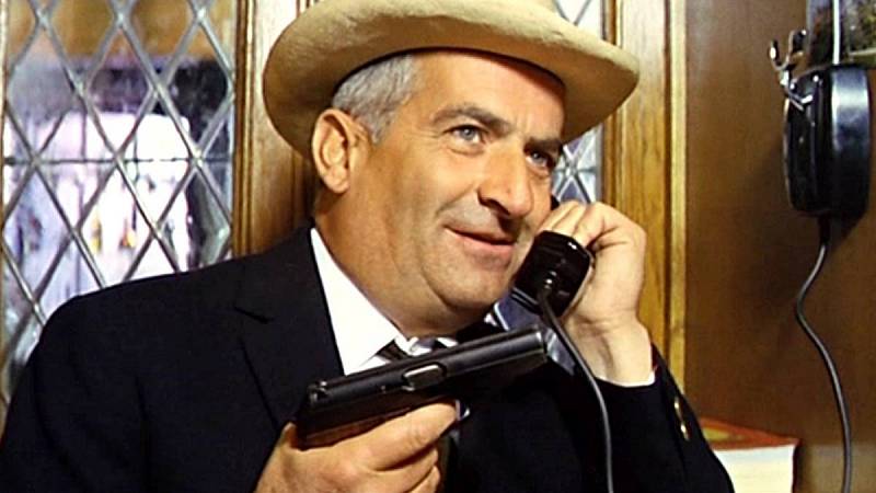 Louis de Funès v komedii Smolař z roku 1965