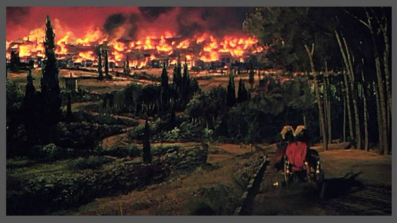 hořící Řím, záběr z filmu