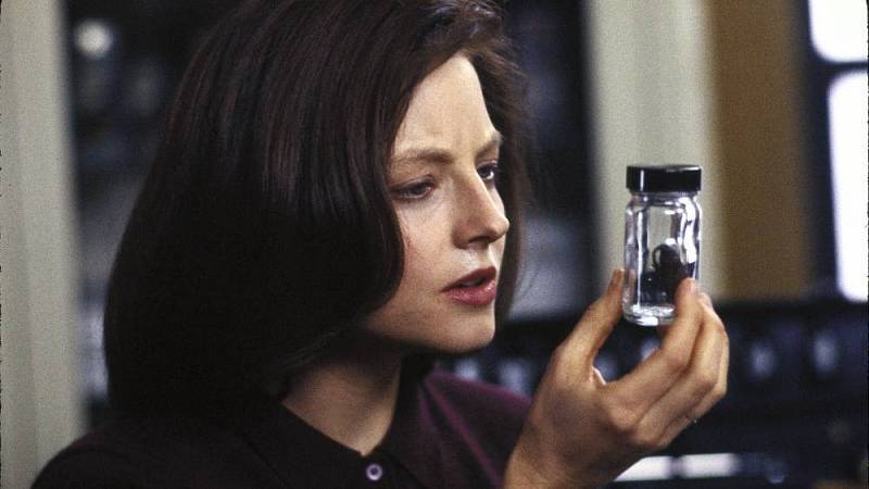 Jodie Foster v Mlčení jehňátek