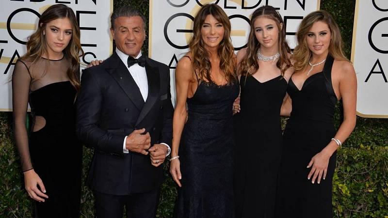 Sylvester Stallone s rodinou