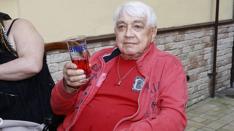 Jiří Krampol na oslavě v červnu 2025