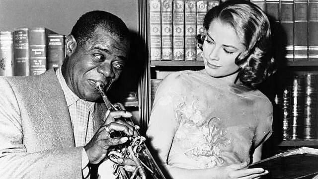 Louis Armstrong a Grace Kelly, 1956