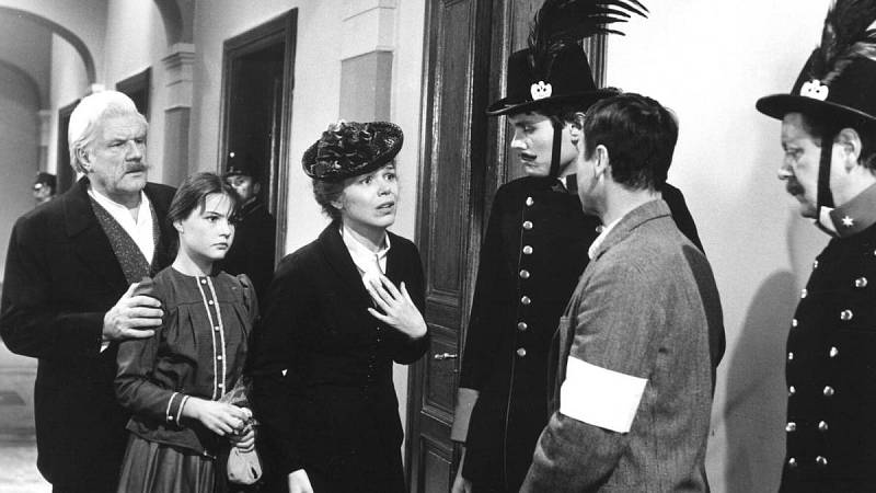 Jaroslav Moučka, Dagmar Havlová (tehdy Veškrnová), Josef Kubíček