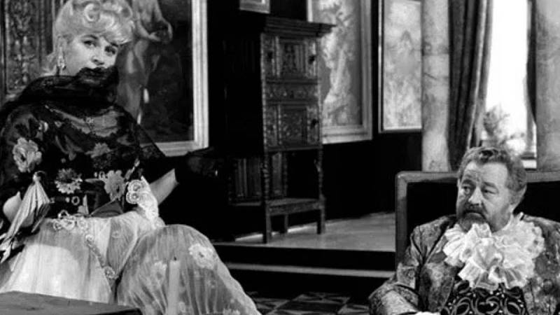 Jaroslava Adamová a Jan Werich ve filmu Kočár nejsvětější svátosti