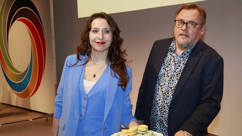 Václav Kopta s kolegyní Terezou Bebarovou