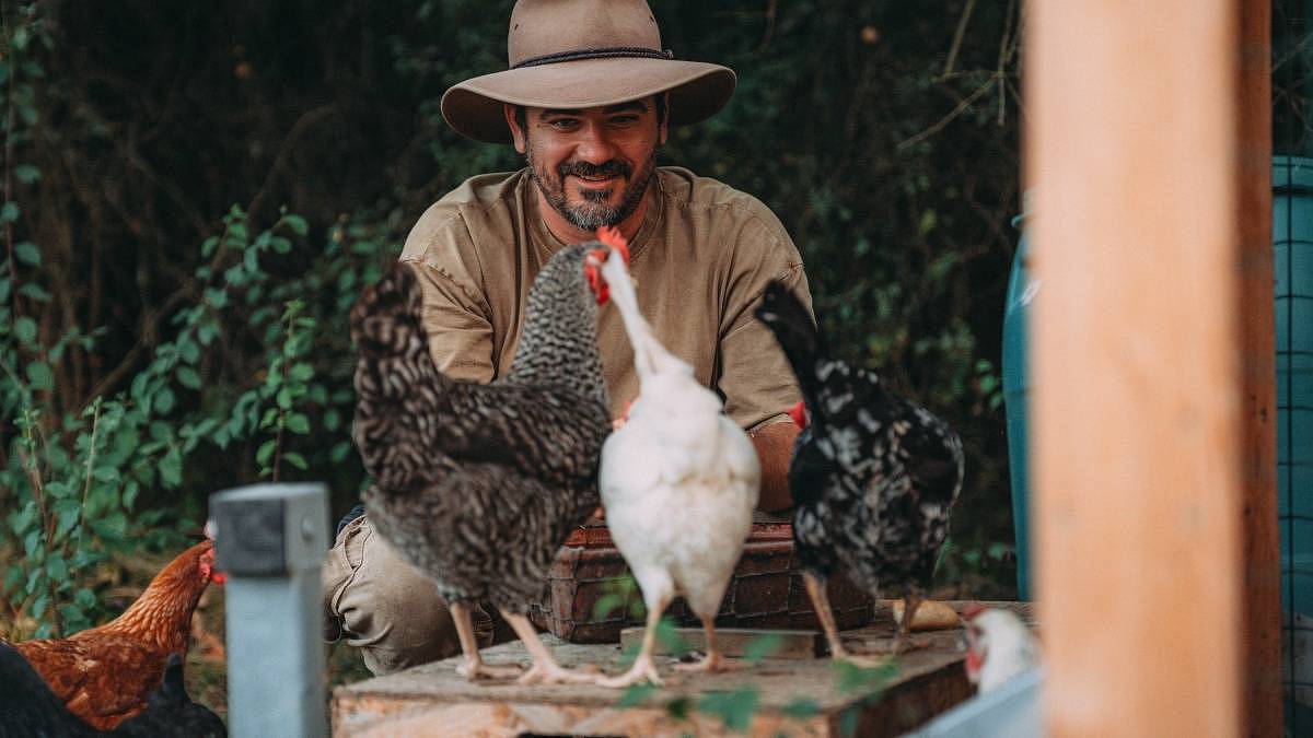 Farma Vojty Kotka: Slunce, ovce, 40 náklaďáků kamení a vlak, co předpovídá déšť