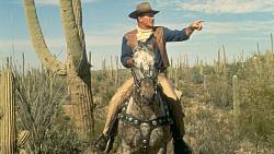 Rekordman v počtu hlavních rolí a ikona westernu John Wayne ve filmu El Dorado Rekordman v počtu hlavních rolí a ikona westernu John Wayne ve filmu El Dorado